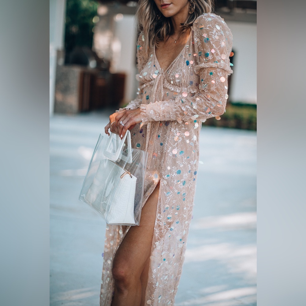 For Love and Lemons Ace Sequin Maxi Dress - Picture 3 of 9